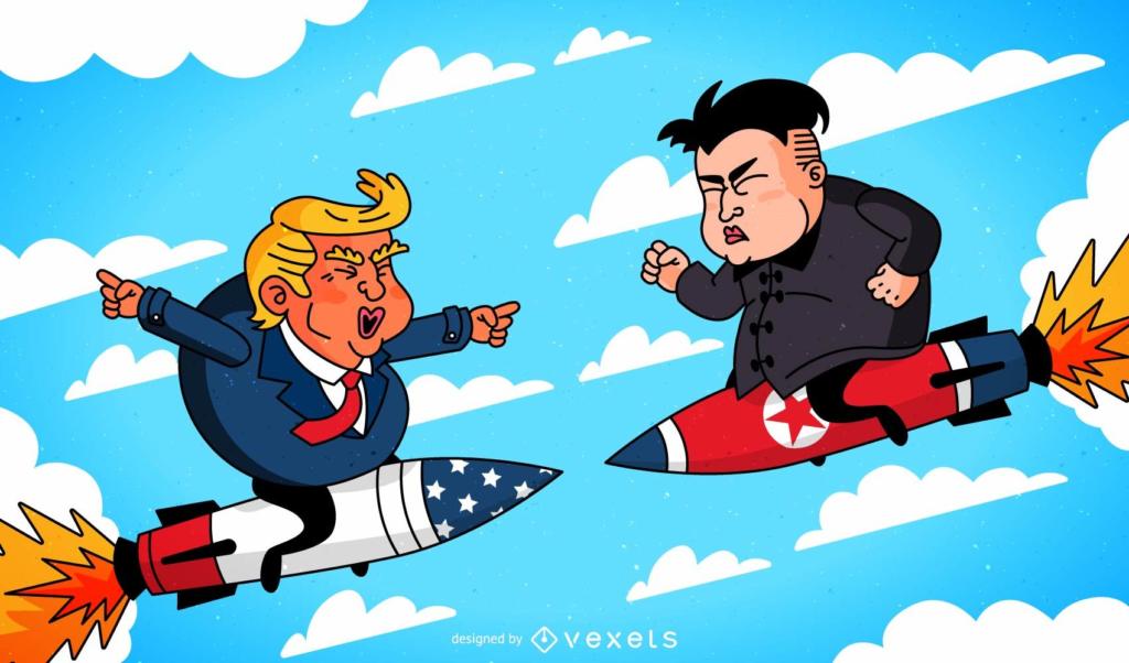 Trump and Kim Jong-un going to war
