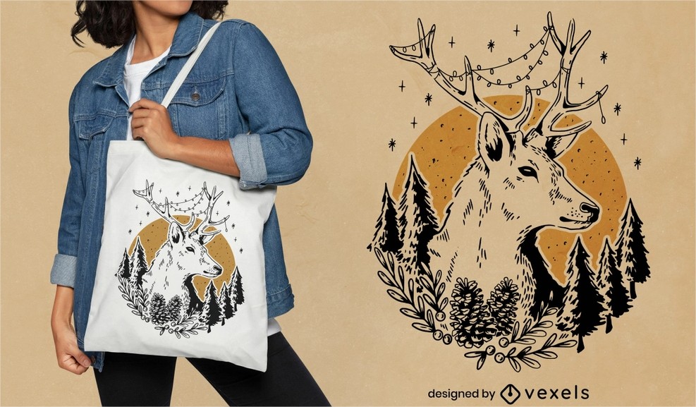 Animal tote bag design
