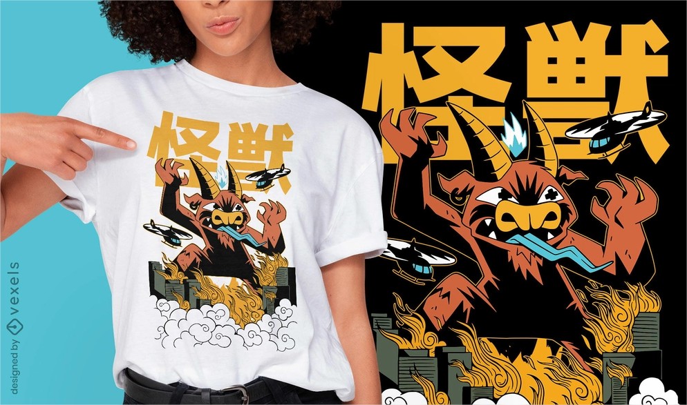 Kaiju t-shirt design